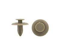 sourcing map Universal 6mm garniture en plastique beige bouc Rivet Clips fixation 50pcs pour SUV Voiture