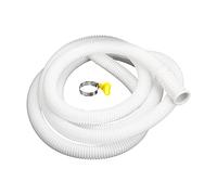 sourcing map Universel Climatisateur Drainage Tuyau 16mm ID 6.6ft avec PInce pour AC Unités Lave-linge, Blanc