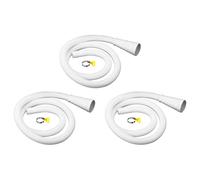 sourcing map Universel Climatisateur Vidange Tuyau Multiple Dimension Connecteur 20-30mm ID 3.3ft avec Pince pour AC Unités Lavage Machine Robinet, Blanc Paquet de 3