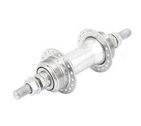 sourcing map Vélo 36 Trous métal Disque moyeu Roue arrière Ton Argent
