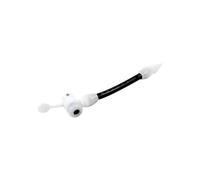sourcing map- Vélo Type Américain Valve Pneu Gonfleur Tuyau, Blanc Noir