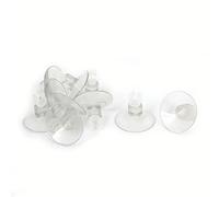 sourcing map Ventouses Ventouse Aquarium 5mm CO2 Tube Blanc Compagnie aérienne détenteurs Clair 10 pcs