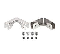 sourcing map Verre Clip Fixation, 2pcs pour 6-10mm L-forme Verre Combination Fixation Support Renforcé Clip Pince Matériel Verre Accessoires