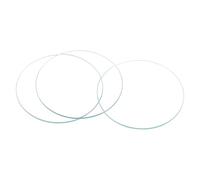 sourcing map Verre de Montre Cristal Lentille Rond Plat 30mm Diamètre Rechange Pièces pour Horloger Réparation Transparent 6 Pcs