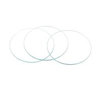 sourcing map Verre de Montre Cristal Lentille Rond Plat 33.5mm Diamètre Rechange Pièces pour Horloger Réparation Transparent 6 Pcs