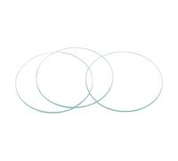sourcing map Verre de Montre Cristal Lentille Rond Plat 35mm Diamètre Rechange Pièces pour Horloger Réparation Transparent 6 Pcs