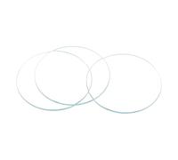 sourcing map Verre de Montre Cristal Lentille Rond Plat 38.5mm Diamètre Rechange Pièces pour Horloger Réparation Transparent 6 Pcs