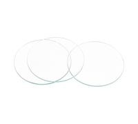 sourcing map Verre de Montre Cristal Lentille Rond Plat 44mm Diamètre Rechange Pièces pour Horloger Réparation Transparent 6 Pcs