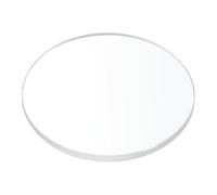 sourcing map Verre de montre en verre de cristal plat rond transparent saphir lunettes de rechange pour horloger, claire, 1.59 x 0.08 inch