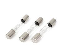 sourcing map Verre Tube Fusible 0.85A 5kV 6mm x 40mm pour Micro-ondes Four 3Pcs