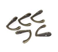sourcing map Vêtements Robe Manteau Mural Crochets de suspension Unique Hanger Bronze Tone 5 pcs