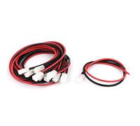 sourcing map VH-2P Connecteur Femelle 3.96mm Fil Coupe 300mm 10pcs Ligne