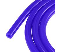 sourcing map Vide Silicone Tuyau Tuyau 5mm Diamètre Interne 3mm Paroi Épaisseur 1m Bleu Haute Température pour Moteur