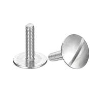 sourcing map Vis à tête plate extra large M3 x 12 mm, 8 boulons à tête ronde en acier inoxydable 304