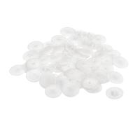 sourcing map Vis Capuchon Couvertures, 160pcs 17x4x6.3mm Plastique Vis Décoration Couverture pour Cruciforme Cam Ajustement Écrou Autotaraudant Vis, Blanc