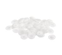 sourcing map Vis Capuchon Couvertures, 40pcs 17x4mm Plastique Vis Décoration Couverture pour Cruciforme Cam Ajustement Écrou Autotaraudant Vis, Blanc
