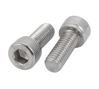 SOURCING MAP Vis d'assemblage à tête à six pans creux à filetage à gauche M8 x 20mm Boulon en Acier inoxydable 304 2Pcs