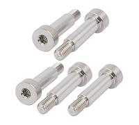 sourcing map Vis Épaule 10mm Ø 30mm long épaule M8 Filetée 5pcs