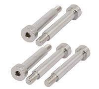 sourcing map Vis Épaule 10mm Ø 50mm long épaule M8 Filetée 5pcs