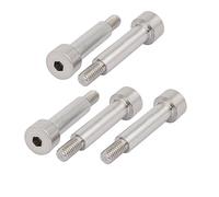 sourcing map Vis Épaule 8mm Ø 30mm long épaule M6 Filetée 5pcs