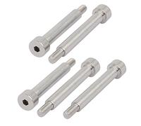 sourcing map Vis Épaule 8mm Ø 50mm long épaule M6 Filetée 5pcs