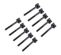 sourcing map Vis Moletée Tige en plastique Filetage Partiel Métrique Pour Avion RC M6x30mm 60mm 10Pcs