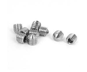 sourcing map Vis Pointeau Conique Inox 304 M10x10mm 10pcs | Pour Poignée De Porte, Vis Sans Tête Hexagonale