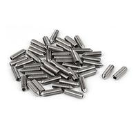 sourcing map Vis Pointeau Conique pour Poignée de Porte Vis Sans Tête Hexagonale M4 x 14 mm ton argent 50 pièces