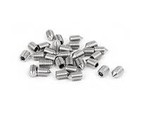 sourcing map Vis Pointeau Conique pour Poignée de Porte Vis Sans Tête Hexagonale M5x8mm Acier inox 304 30pcs