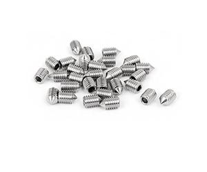 sourcing map Vis Pointeau Conique pour Poignée de Porte Vis Sans Tête Hexagonale M5x8mm Acier inox 304 30pcs