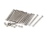 sourcing map Vis Reliure M5x75mm Rivet Reliure pour Scrapbook Photo Albums 20 Pcs
