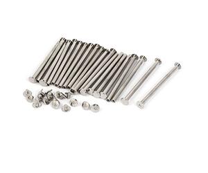 sourcing map Vis Reliure M5x75mm Rivet Reliure pour Scrapbook Photo Albums 20 Pcs