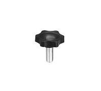 sourcing map- Vis Serrage Molette 38mm Dia Poignée Hexagonal Prune Bouton Etoile M8×16mm