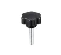 sourcing map- Vis Serrage Molette 48mm Dia Poignée Hexagonal Prune Bouton Etoile M10×50mm