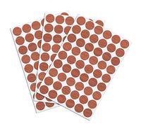 sourcing map Vis Trou Couvercles Autocollants Textured Plastique Auto-adhésifs pour Bois Meubles Cabinet Étagère Plaque 21mm Diamètre 162pcs en 3 Feuille Cerise