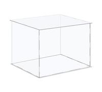 sourcing map Vitrine acrylique Boîte en plastique Boîte de rangement Cube Transparent Assembler Vitrine 36 x 31 x 26 cm pour objets de collection