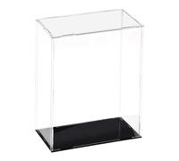 sourcing map Vitrine en acrylique transparent étanche à la poussière pour objets de collection 20 x 10 x 30 cm