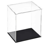 sourcing map Vitrine en acrylique transparent étanche à la poussière pour objets de collection 25 x 20 x 30 cm