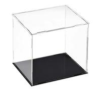 sourcing map Vitrine en acrylique transparent étanche à la poussière pour objets de collection 30 x 25 x 30 cm