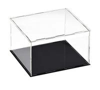 sourcing map Vitrine en acrylique transparent - Protection anti-poussière - Cube - 30 x 30 x 25 cm