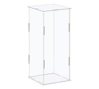sourcing map Vitrine en acrylique transparente anti-poussière pour objets de collection 11 x 11 x 26 cm
