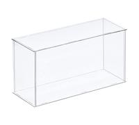 sourcing map Vitrine en plastique acrylique transparent à assembler étanche à la poussière 31 x 11 x 15,5 cm