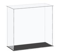sourcing map Vitrine en plastique acrylique transparent - Petite boîte de rangement à assembler - Résistante à la poussière - 41 x 16 x 40,5 cm - Pour objets de collection