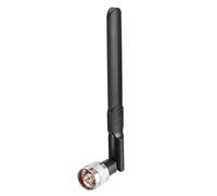 sourcing map WiFi Antenne 8dBi SMA/RP-SMA/BNC/N Type Mâle 2.4/5.8GHz Bi-Bande Omnidirectionnel Compatible avec Bluetooth/Zigbee Antenne Type Noir Type N Mâle