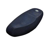 sourcing map XXL 3D Moto Scooter vélomoteur Housse de siège Coussin Respirant en Filet Noir Bleu