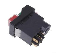 Sourcingmap 089240028147 Interrupteur à bouton poussoir pour scie à table en plastique pour modèles RTS08 RTS12 RTS23 Convient pour la réparation et le remplacement