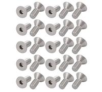 sourcingmap 1/4-20x5/8 pouce tête plate acier inox 304 hex prise 25pcs