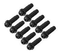 Sourcingmap 10 pcs 3 mm de diamètre intérieur en PVC Strain Relief Cord Boot Protector Power Tool Tuyau Noir