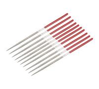 Sourcingmap 10 pcs 4 mm x 160 mm triangulaire Lime aiguille diamant grain 150, a18031700ux0174