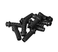 Sourcingmap 10 pcs 6 mm de diamètre intérieur PVC Strain Relief Cord Boot Protector Power Tool Tuyau Noir